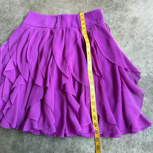 Y2K purple ruffled skirt - size 2 - Picture 5 of 6
